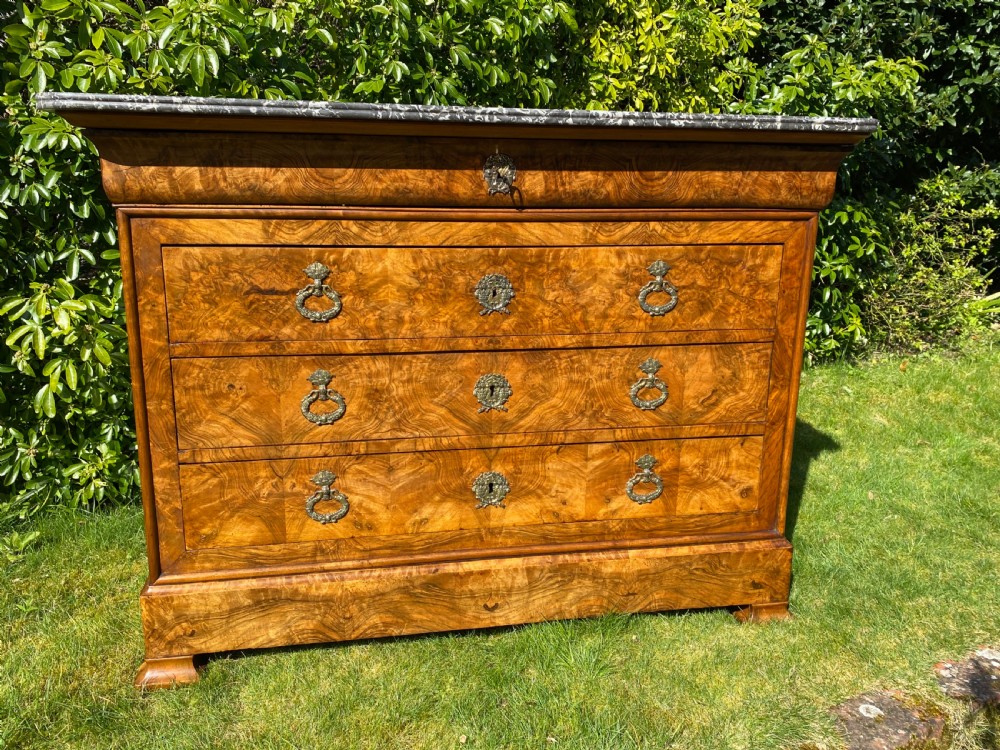 French burr walnut commode  View V
