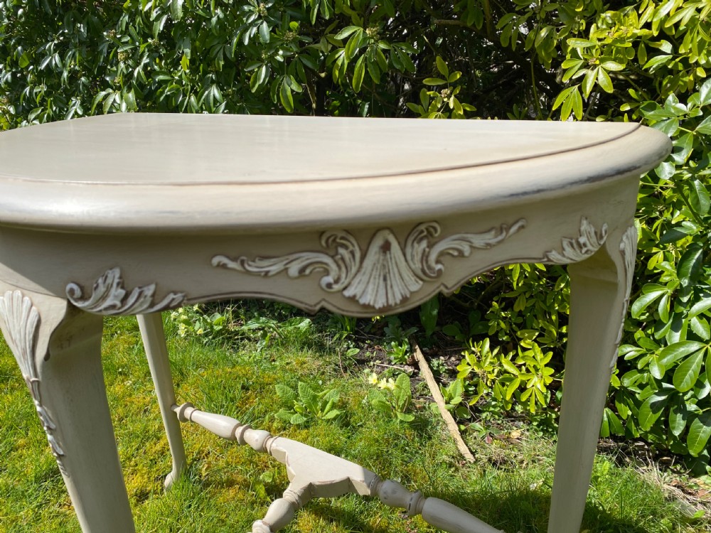 Pair of painted console tables  View III