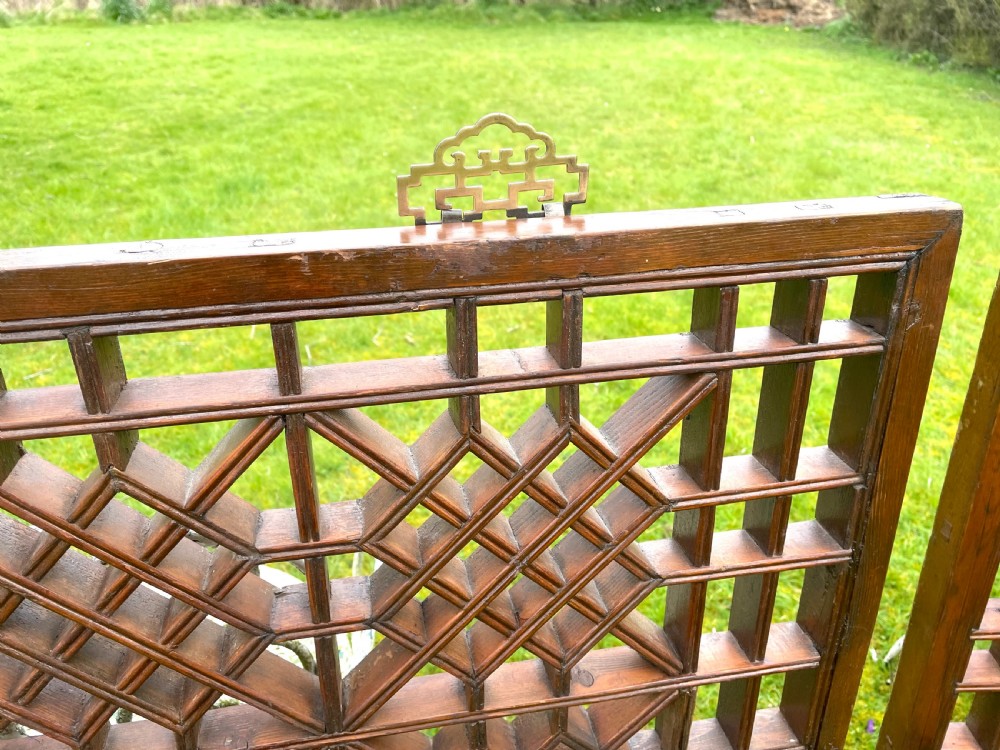 A Pair of Chinese Window Screens View IV