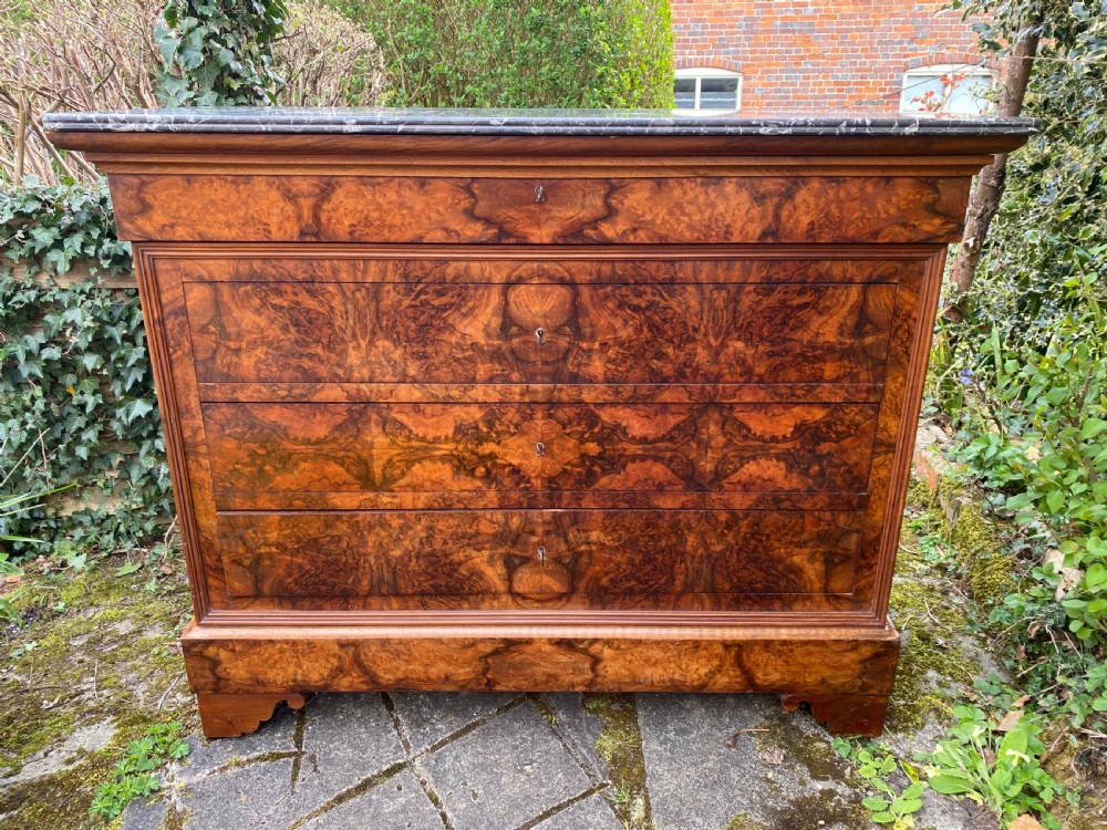 Burr walnut Louis Philippe commode 