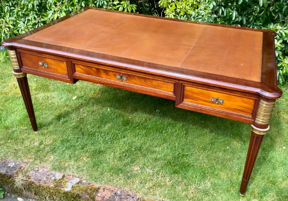 Large mahogany writing table  View II
