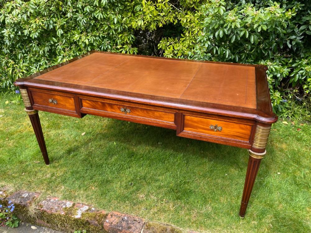 Large mahogany writing table  View VI