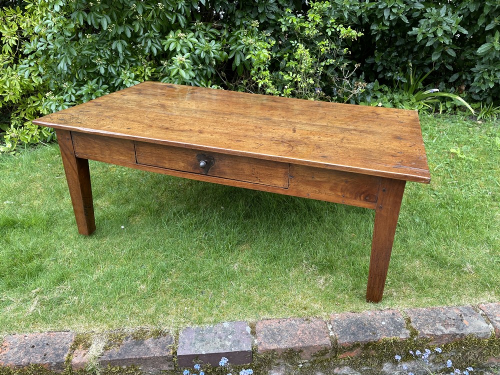 French Cherry Wood Coffee Table 