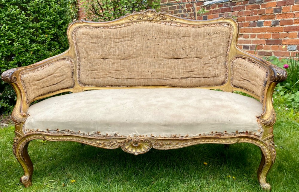 English gilt rococo suite  View VI