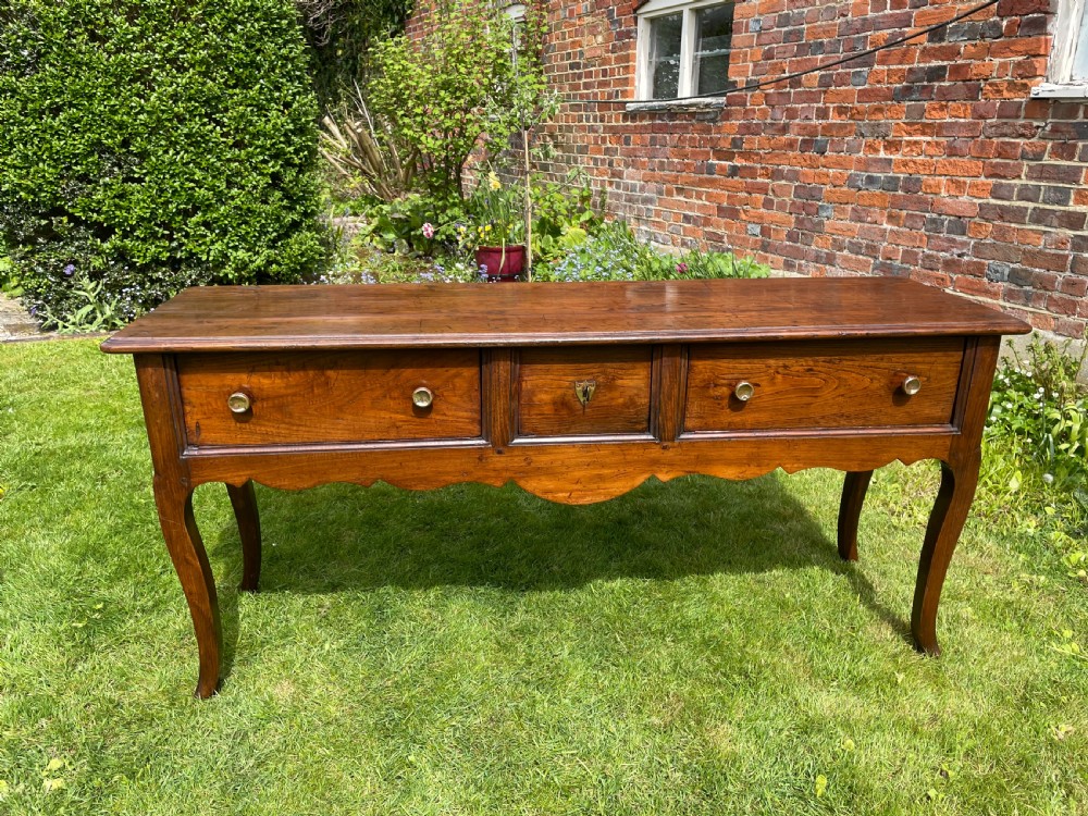 French Chestnut Serving Table 