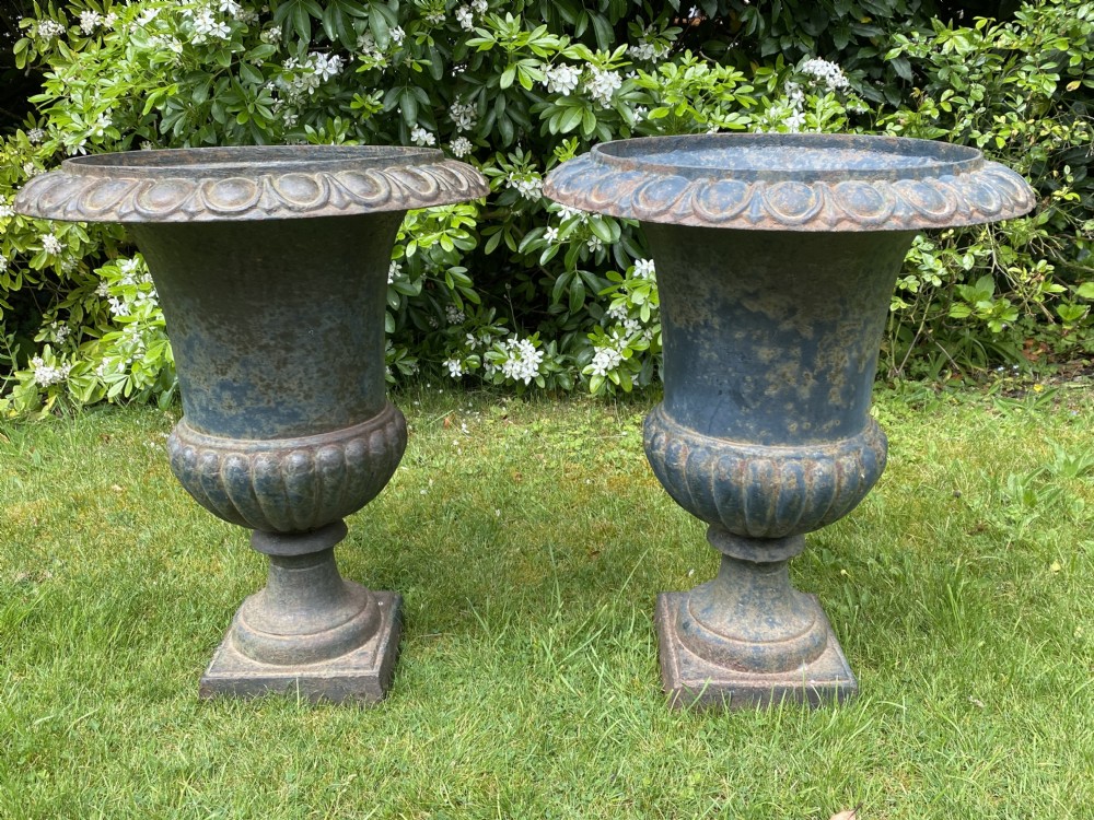 Pair of large 19th Century Garden Urns 