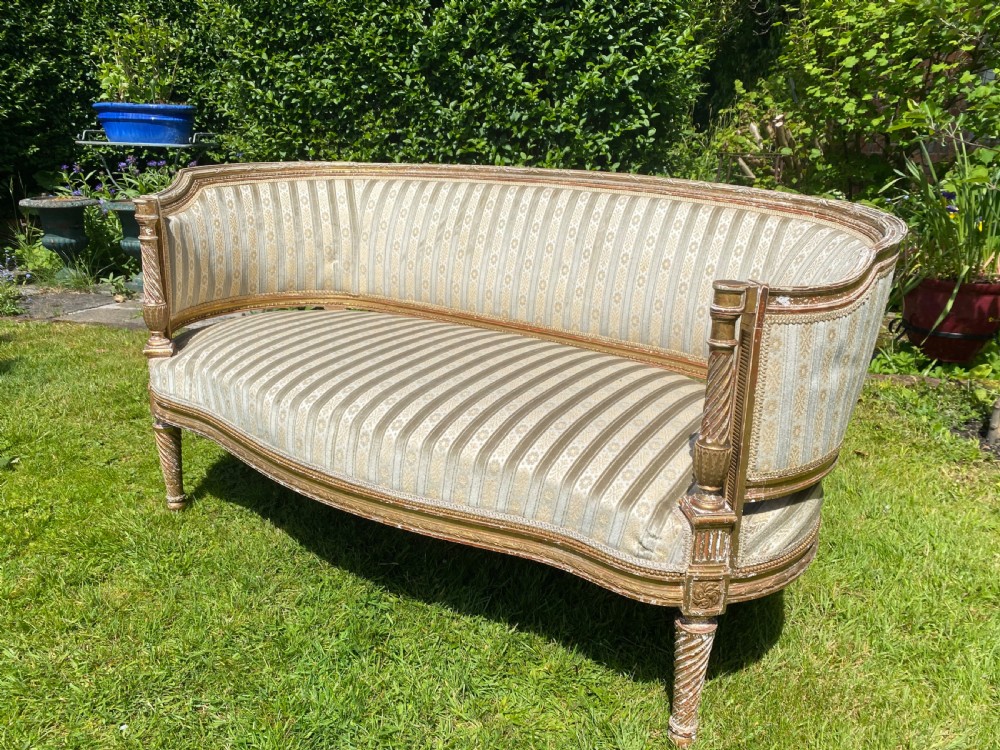 Small pretty gilt sofa View V