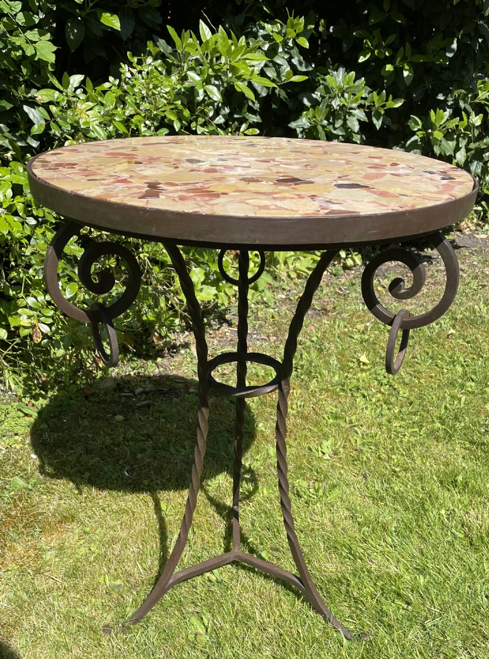 Pretty Iron & Marble  Table 