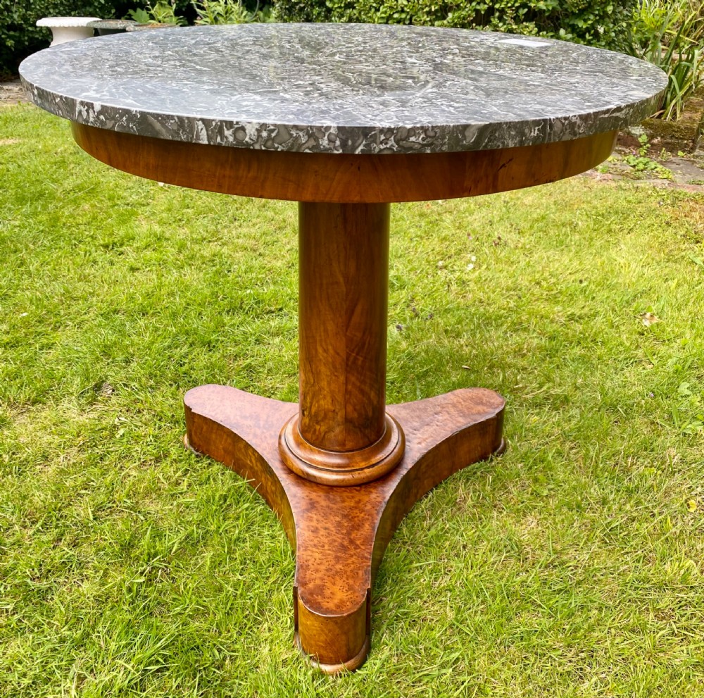Amboyna and walnut occasional table or Gueridon  View III