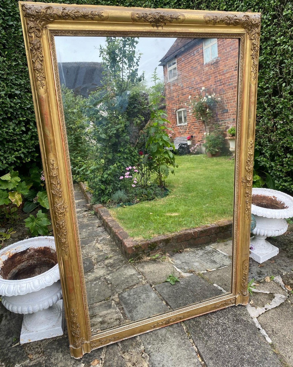 Large gilt mirror 