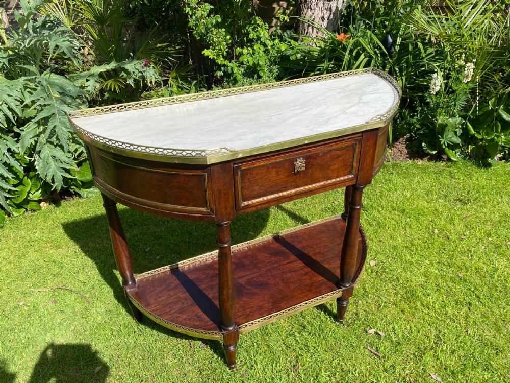18th Century Louis XVI Console Desserte in mahogany  View II