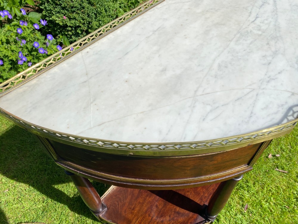 18th Century Louis XVI Console Desserte in mahogany  View III