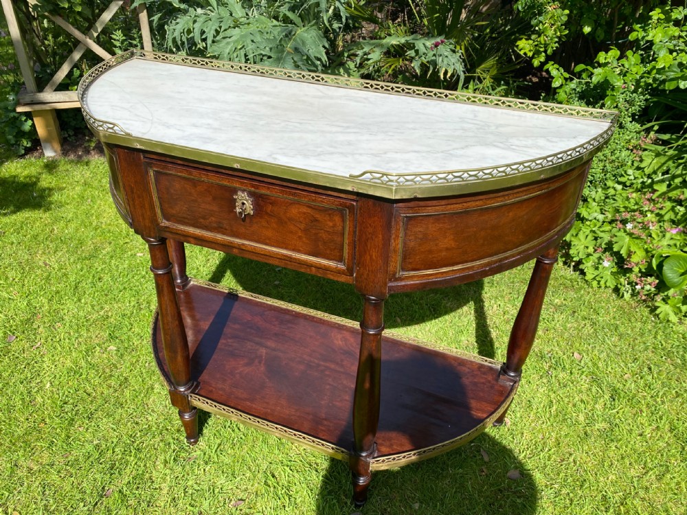 18th Century Louis XVI Console Desserte in mahogany  View IV