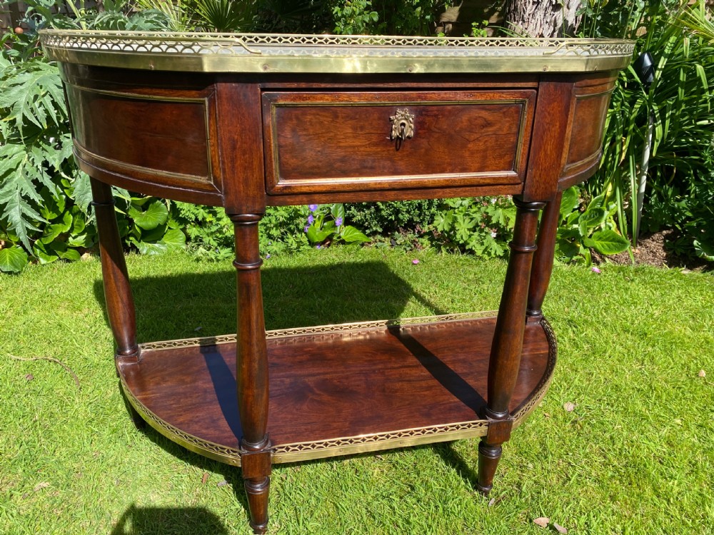 18th Century Louis XVI Console Desserte in mahogany  View V