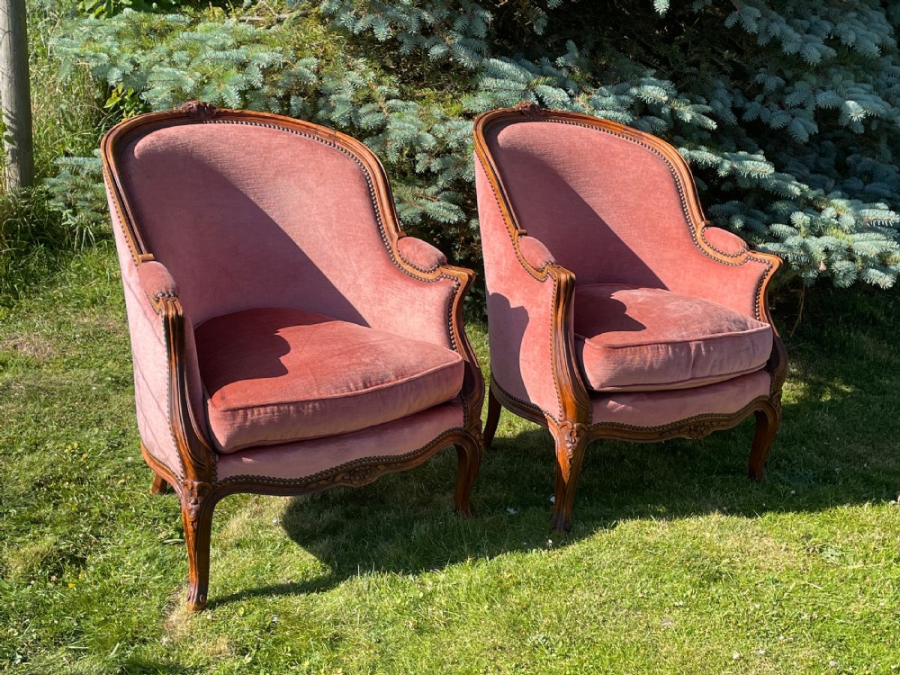 Pair Of French Bergere Chairs 