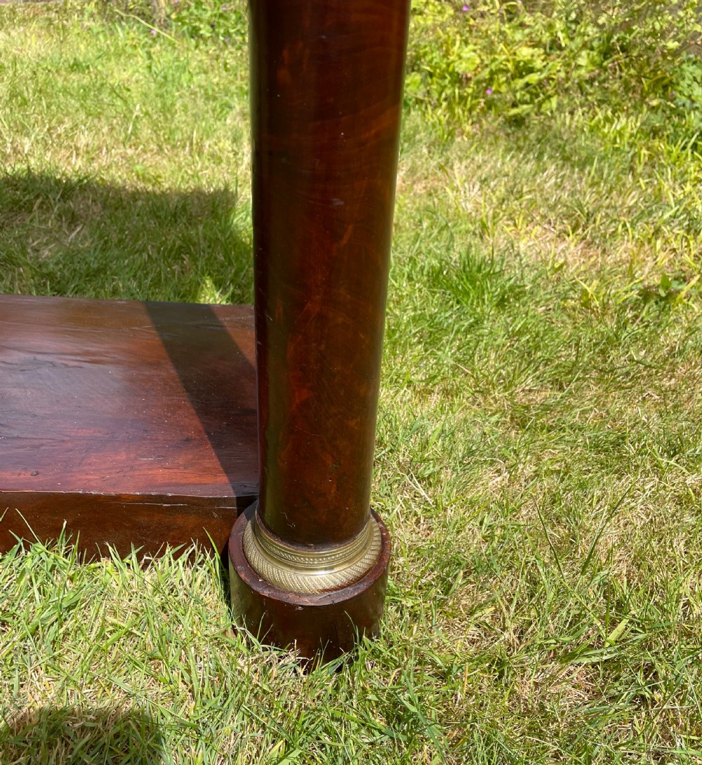 Empire Period Mahogany Console  Table  View V