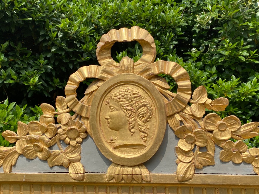 Large gilt wood mirror View III