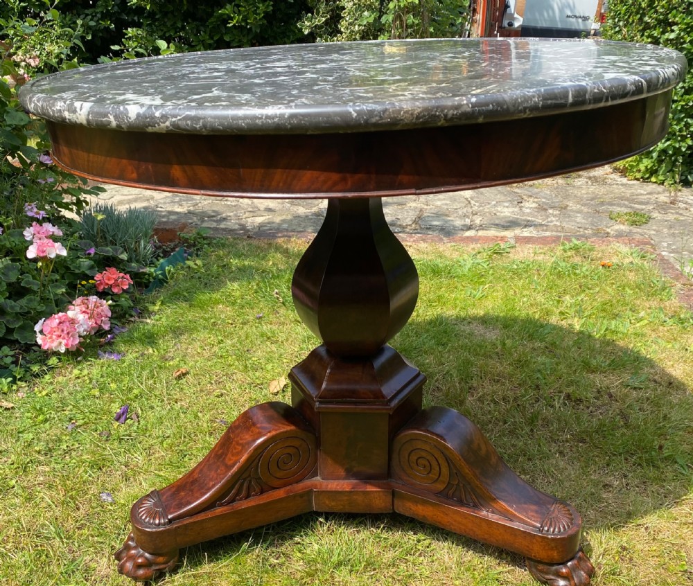 French flame mahogany Gueridon or centre table  View IV