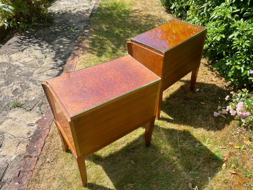 Art Deco Burr Walnut Bedside Tables View III