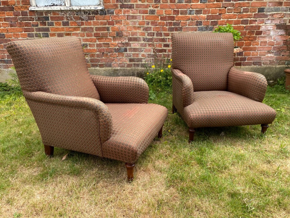 Pair of large 19th Century French Armchairs  View II
