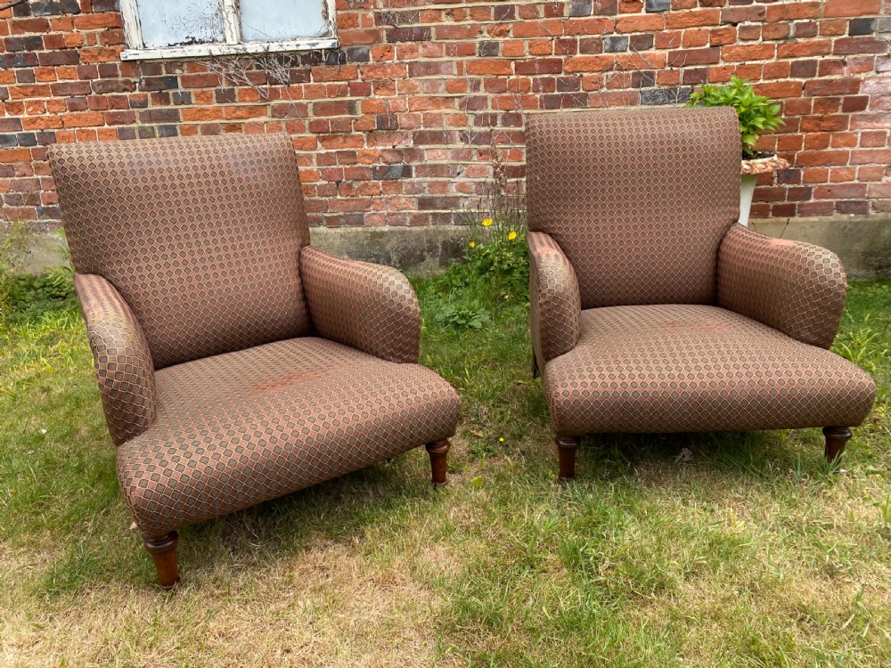 Pair of large 19th Century French Armchairs  View III