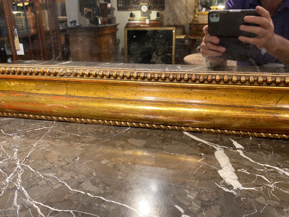 Large gilt Louis Philippe mirror  View VII