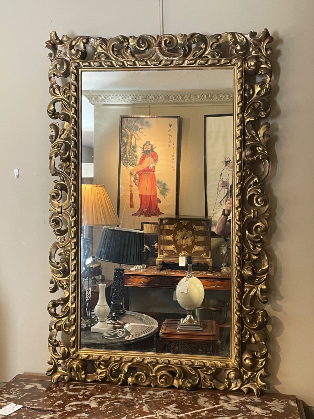 Antique florentine mirror 