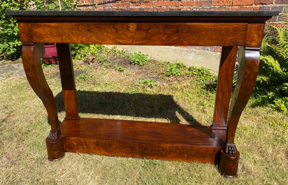 Flame mahogany console table  View III