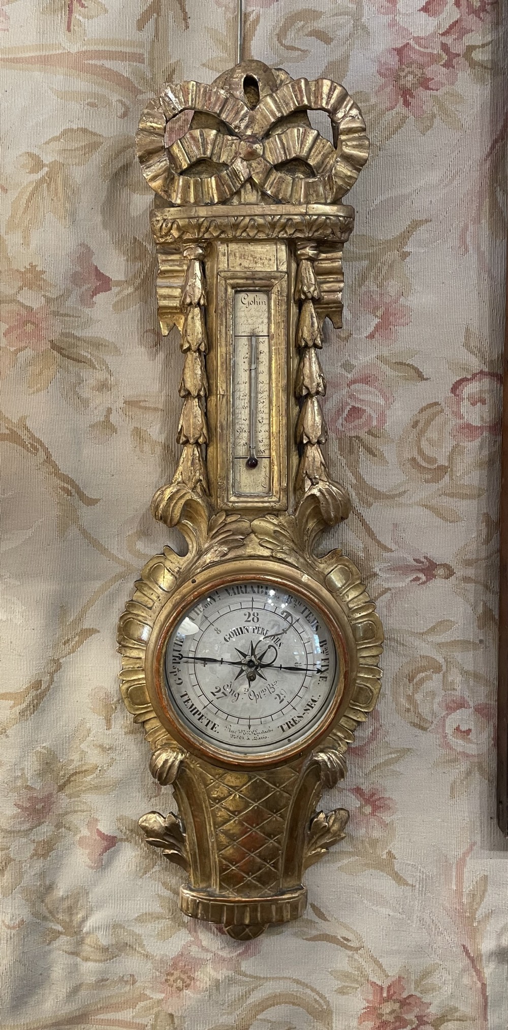 Period French Gilt  Barometer 