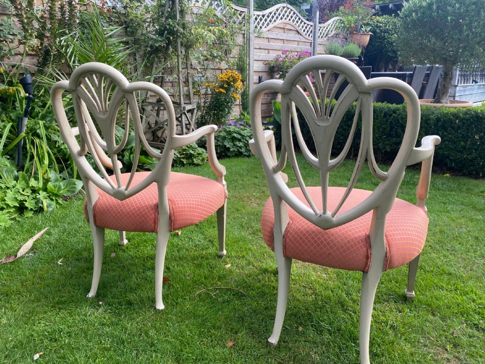 Pair of Sheraton design armchairs  View III