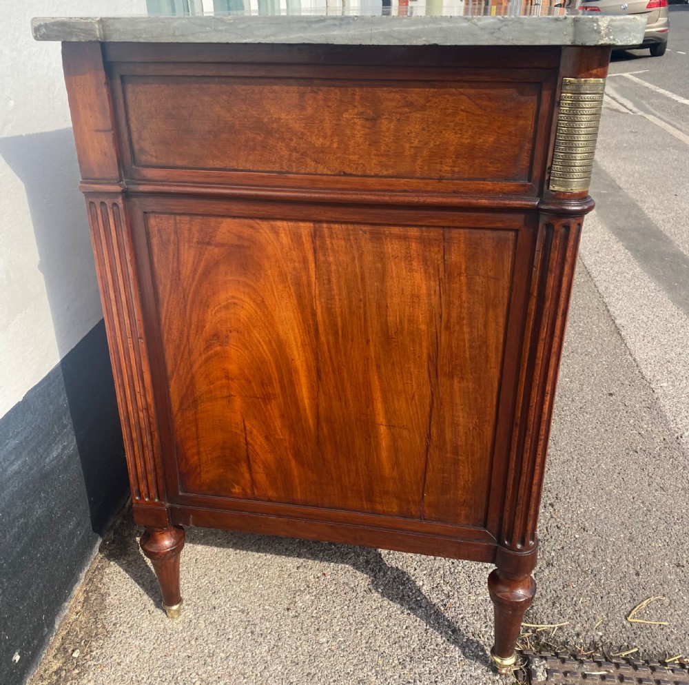 18th Century French commode in plum pudding mahogany  View IV