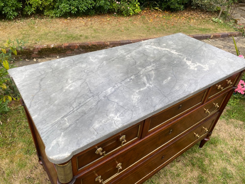 18th Century French commode in plum pudding mahogany  View VII