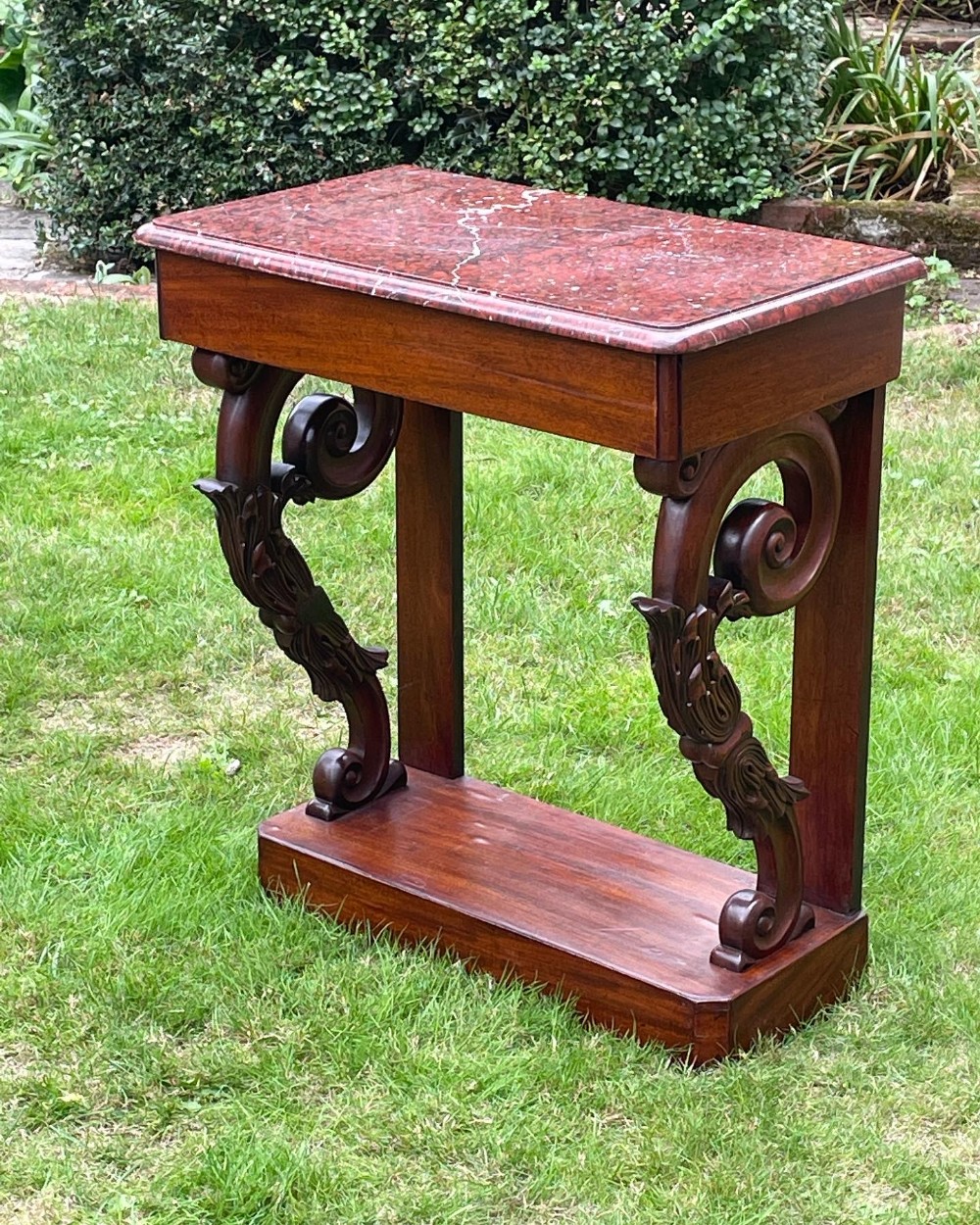19th C French Mahogany Console Table 