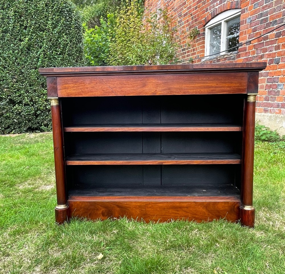 Empire Mahogany Dwarf Bookcase
