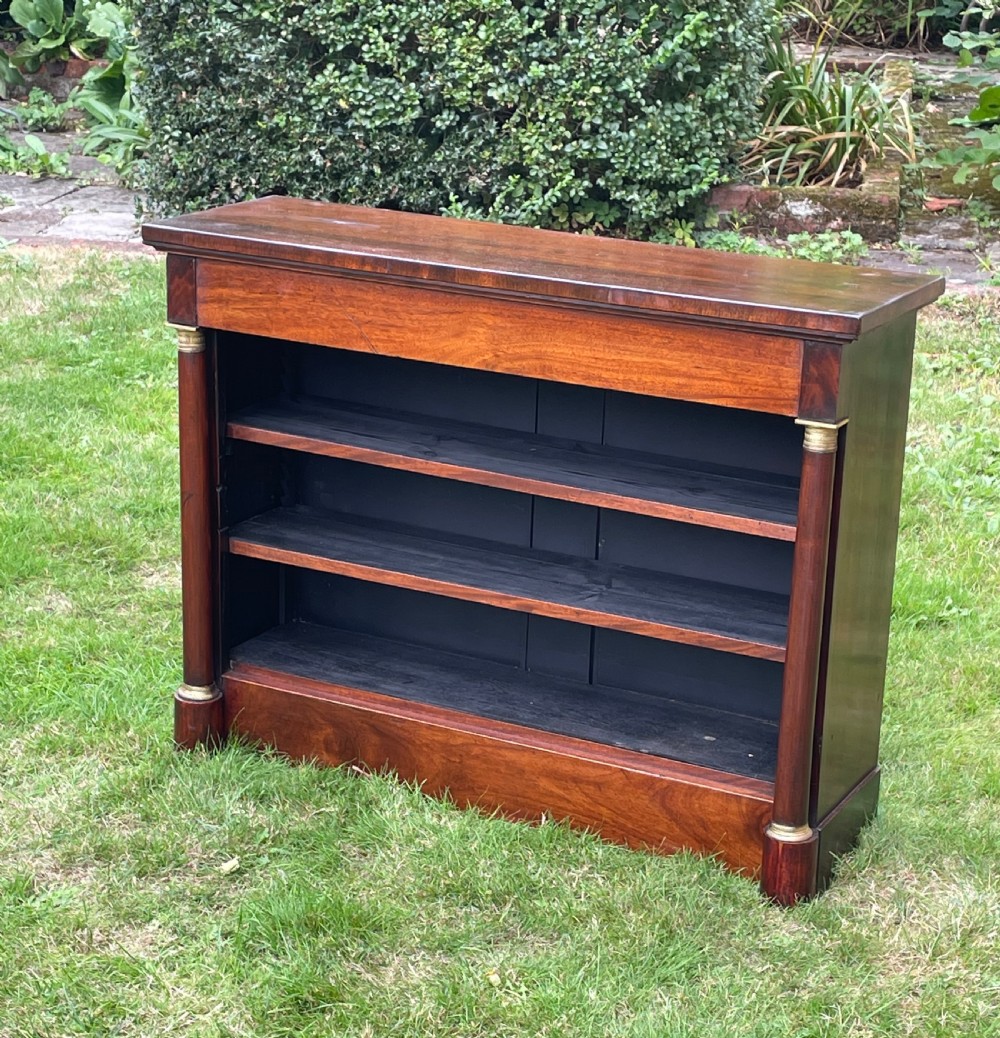 Empire Mahogany Dwarf Bookcase View III