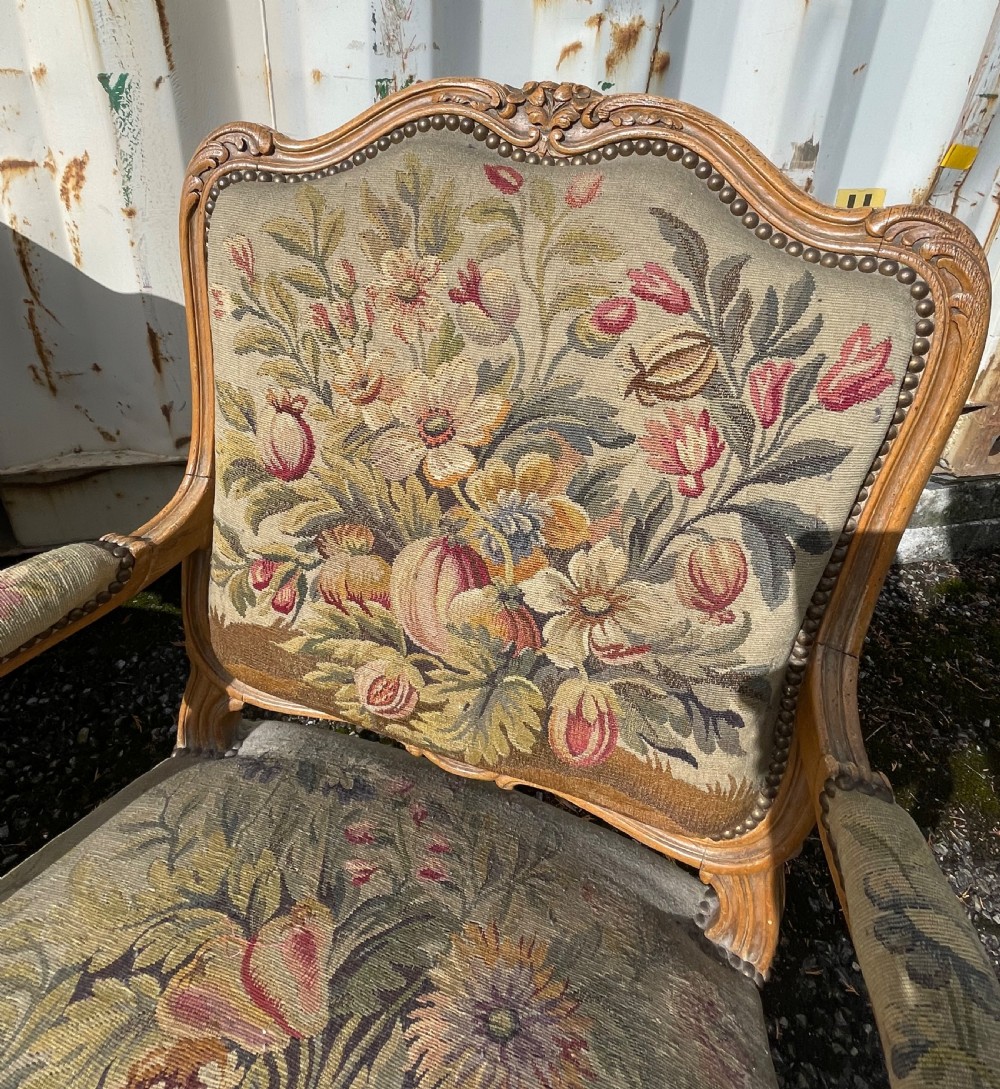 Louis XV style Needlepoint Chairs  View IV