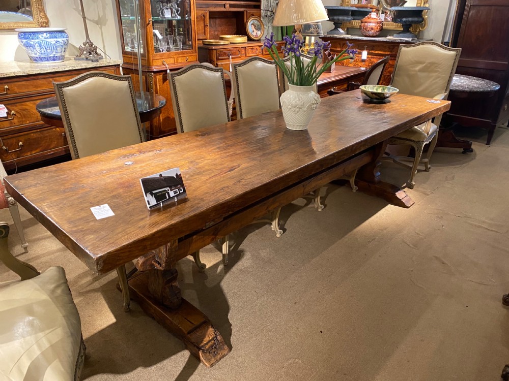 Very large refectory or farm table  View VI