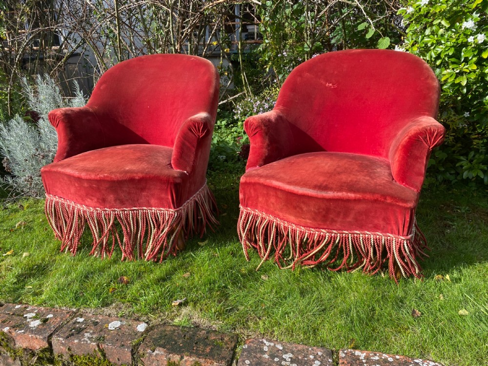 Pair of French armchairs 