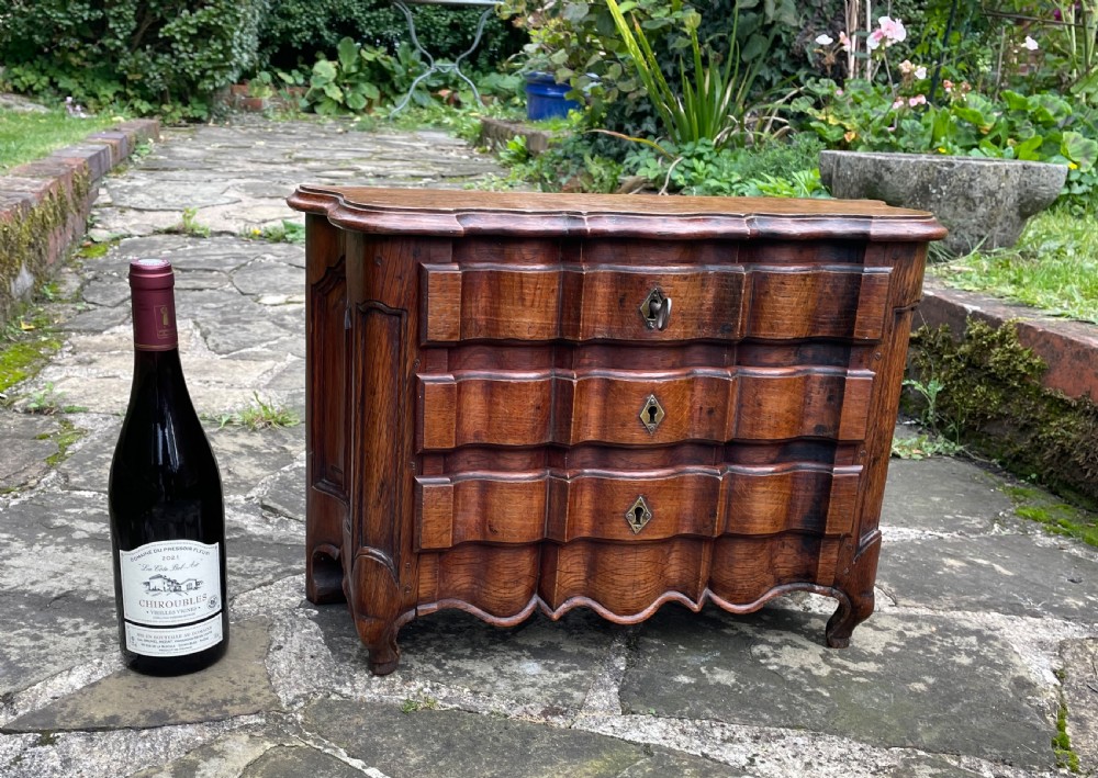19th Century Miniature Oak Commode  View II