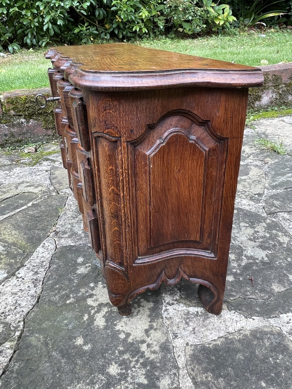 19th Century Miniature Oak Commode  View IV