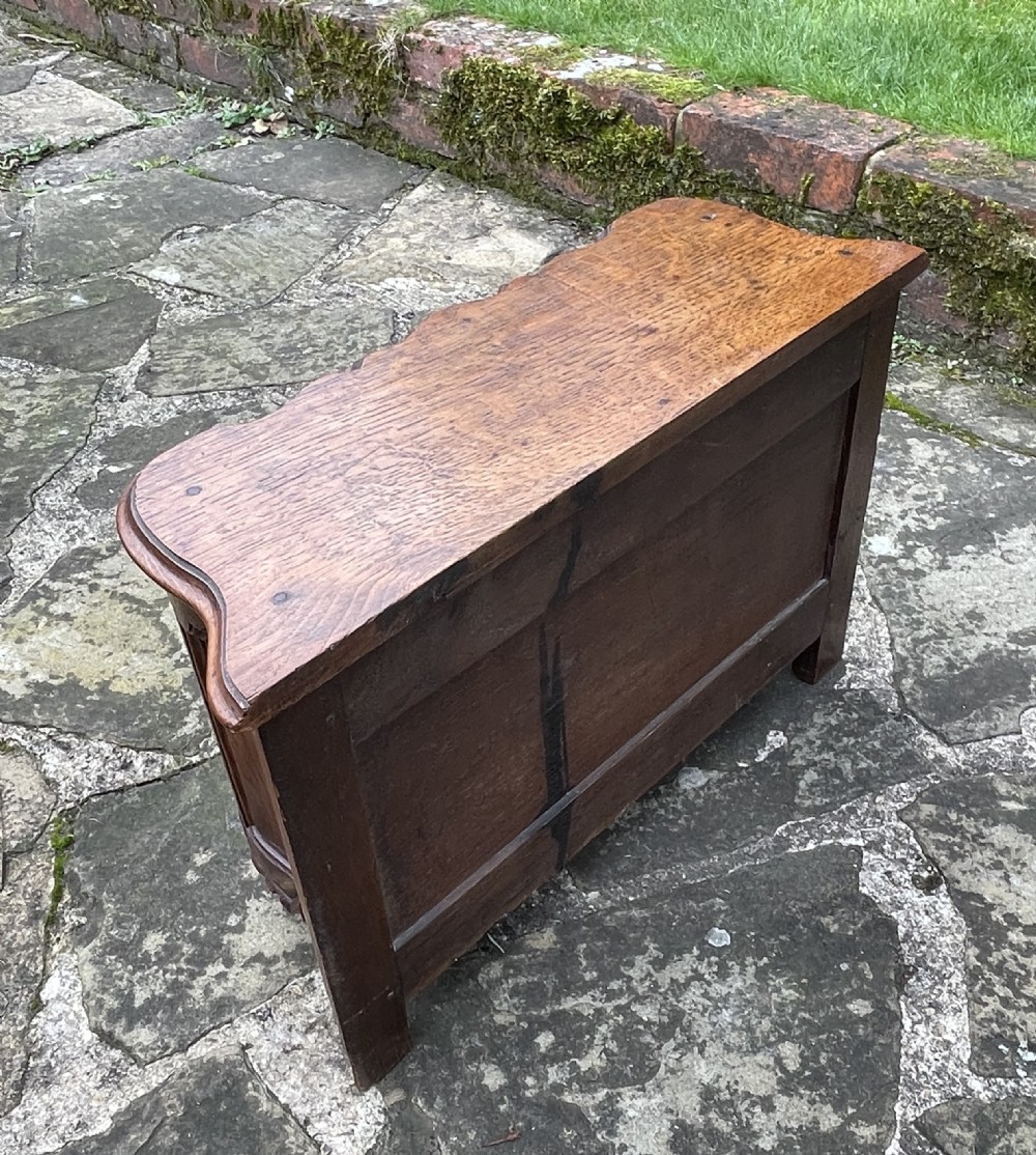 19th Century Miniature Oak Commode  View V