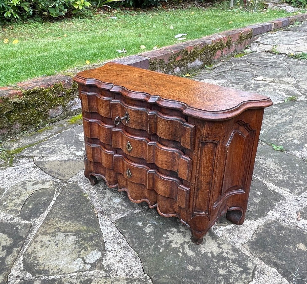 19th Century Miniature Oak Commode  View VI
