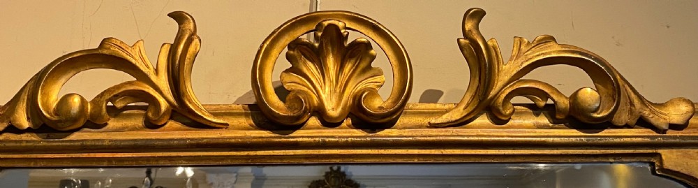 English gilt Overmantel mirror  View IV