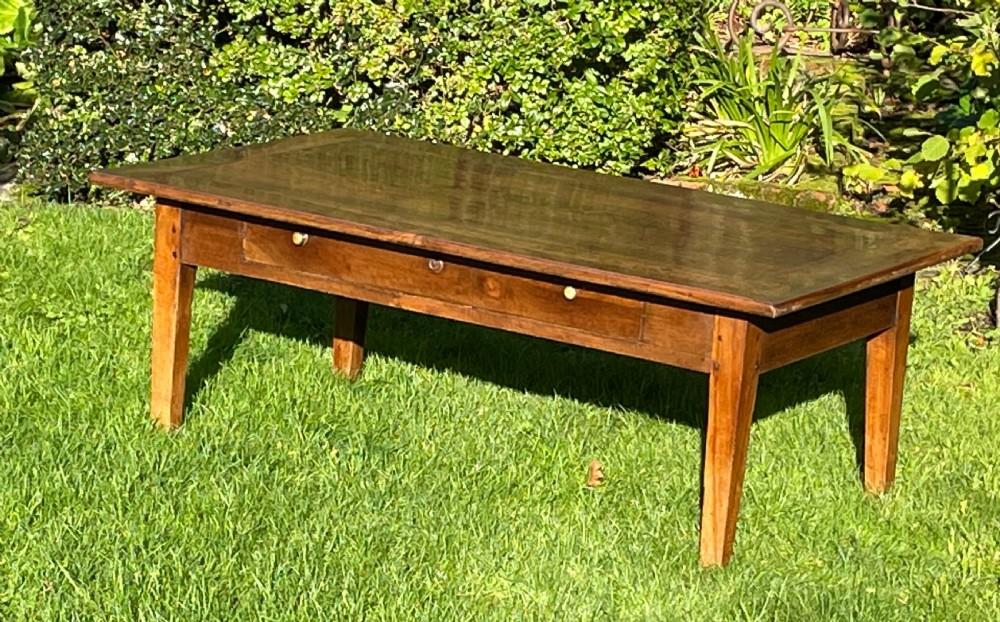 19th Century French Walnut Coffee Table 