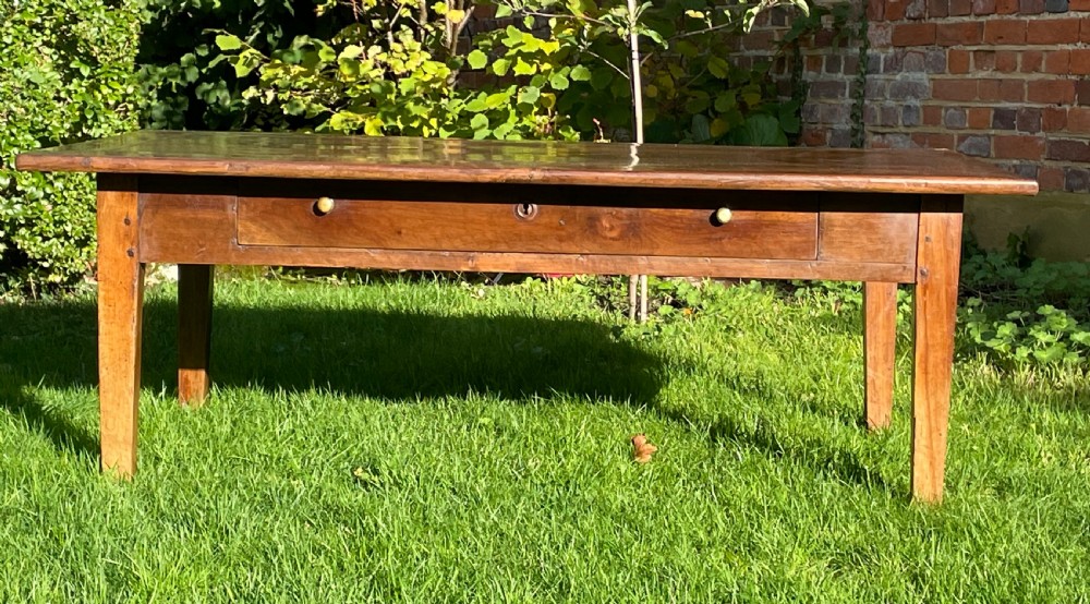 19th Century French Walnut Coffee Table  View II