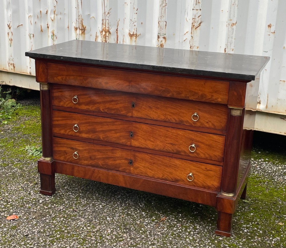 French Empire Mahogany Commode 