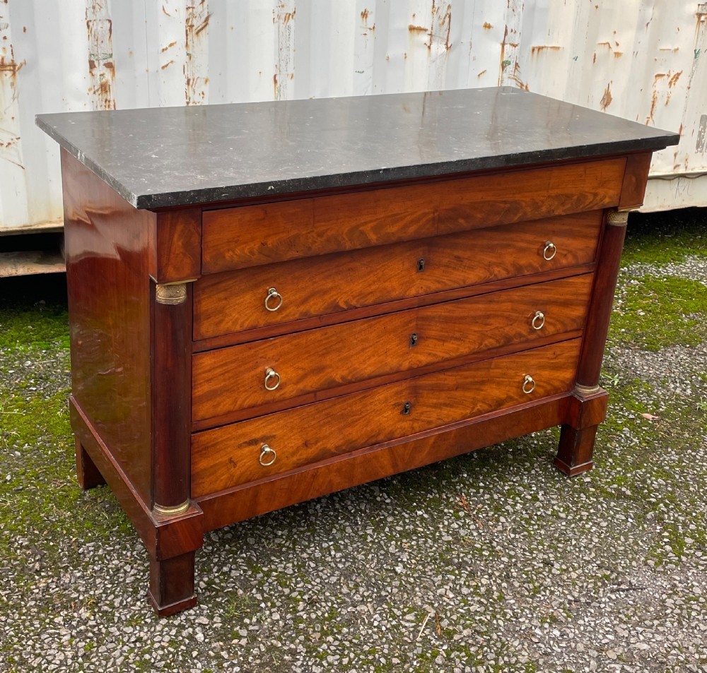 French Empire Mahogany Commode  View IV