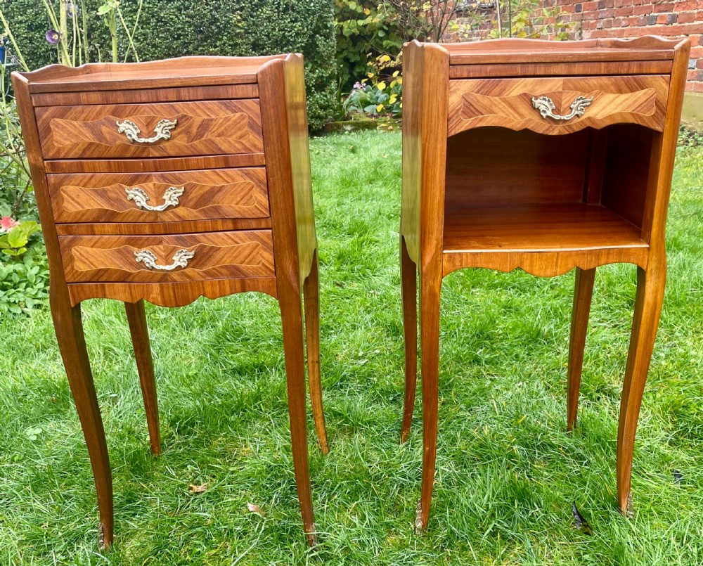 French Louis XV style bedside tables  View V