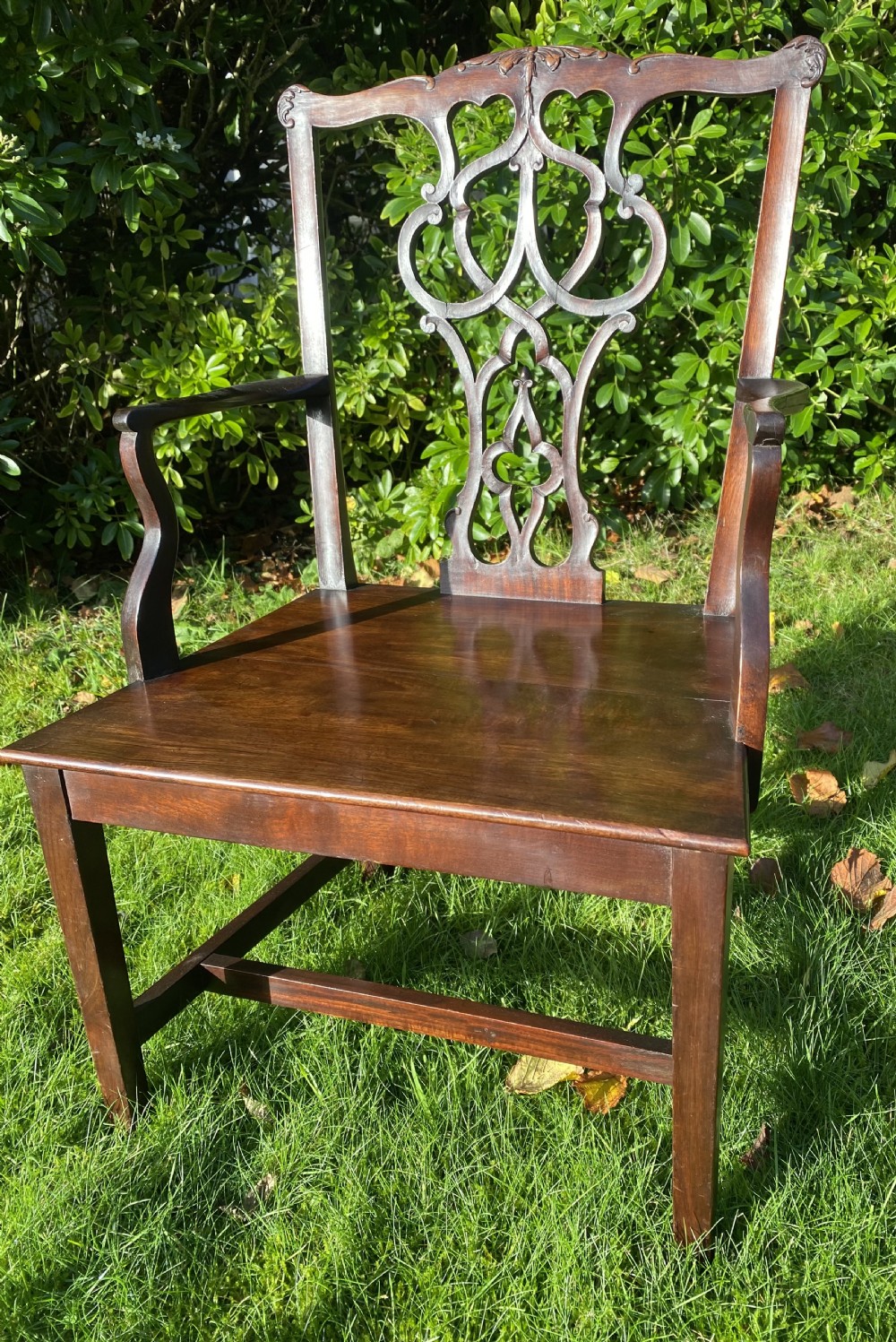 19 th Century chippendale style child’s armchair 