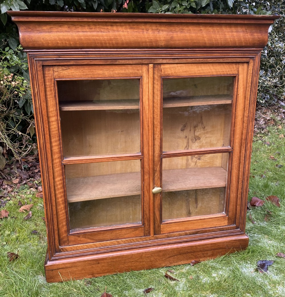 Glazed walnut cabinet  View III